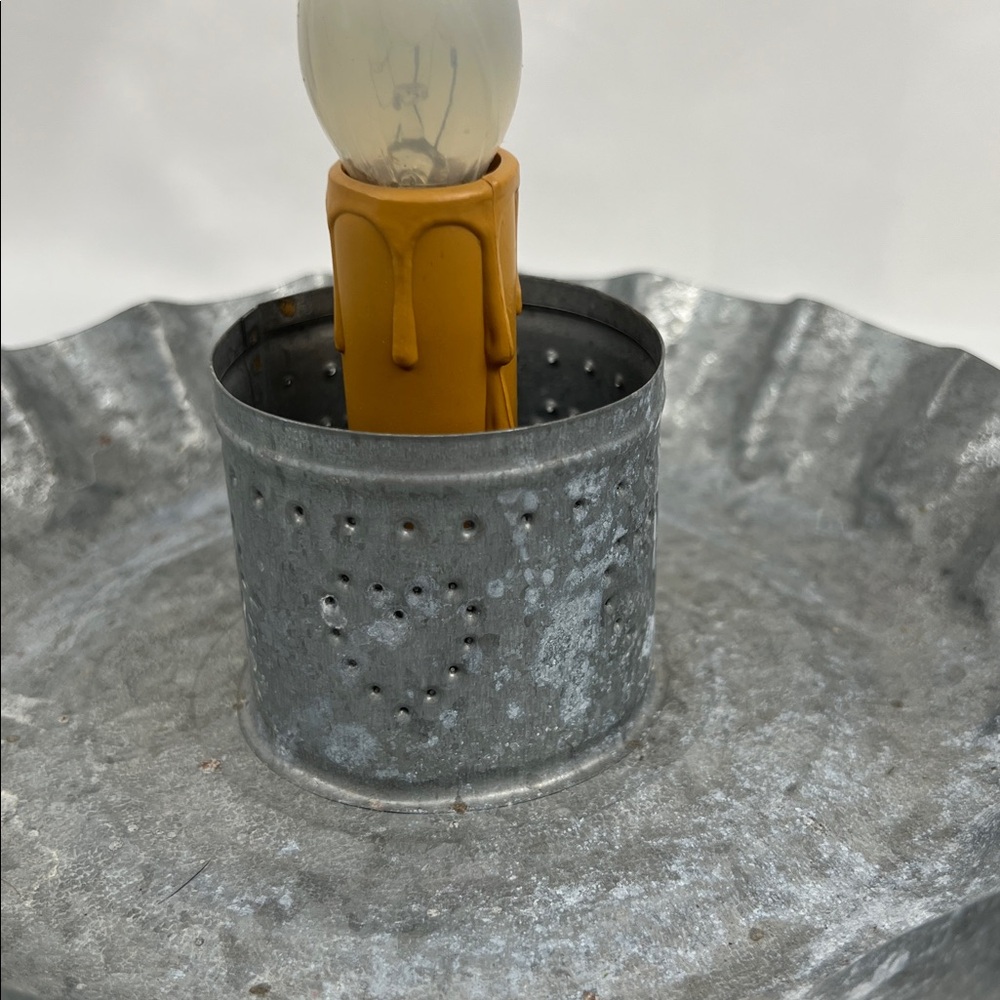 Accent Light - Silver - Candle Lamp - Rustic - Picture 6 of 9